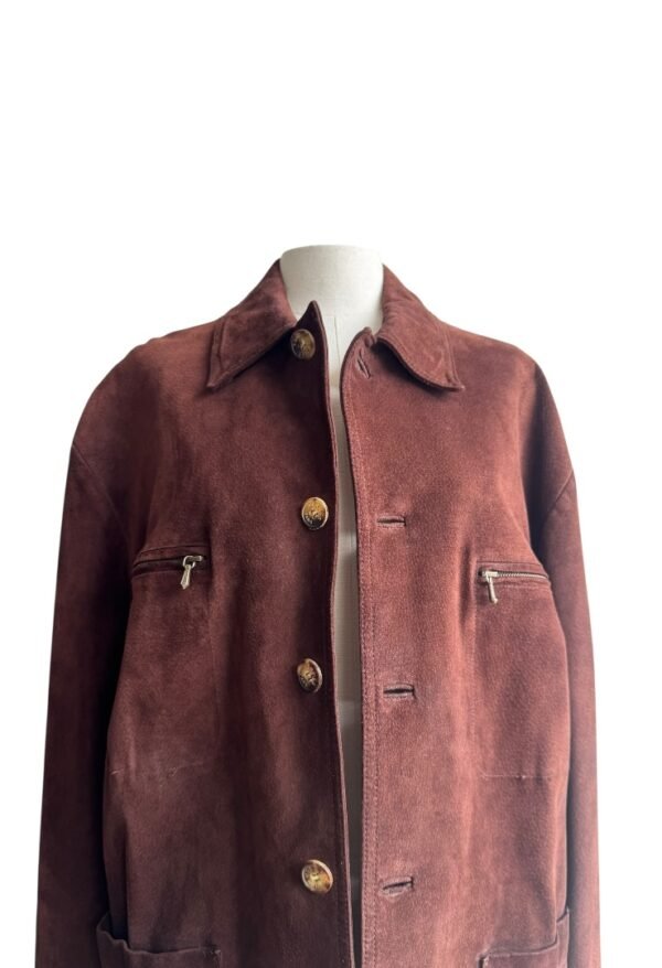 HERMES - SUEDE BUMPER JACKET - Image 10